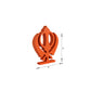 Khanda - Kesri Table Shelf Sikh Temple Decor