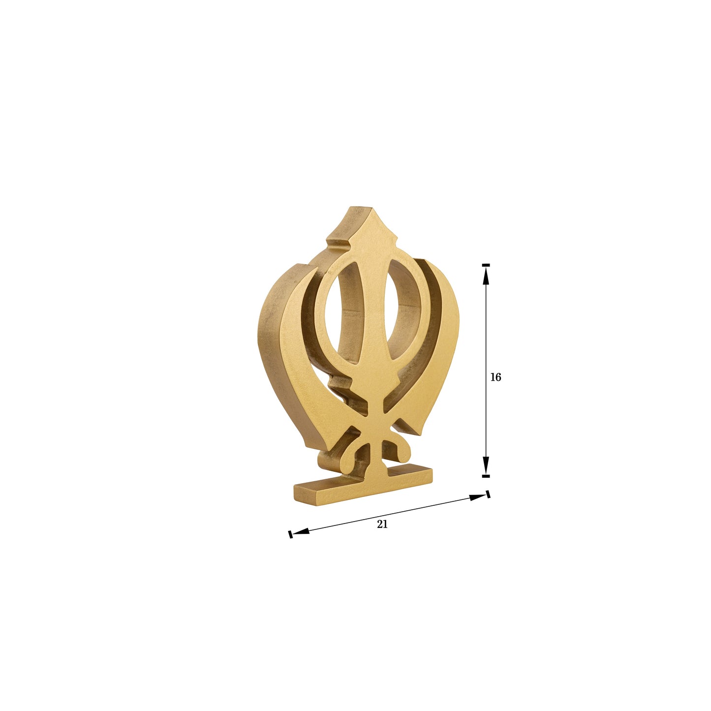 Khanda - Golden Table Shelf Sikh Temple Decor