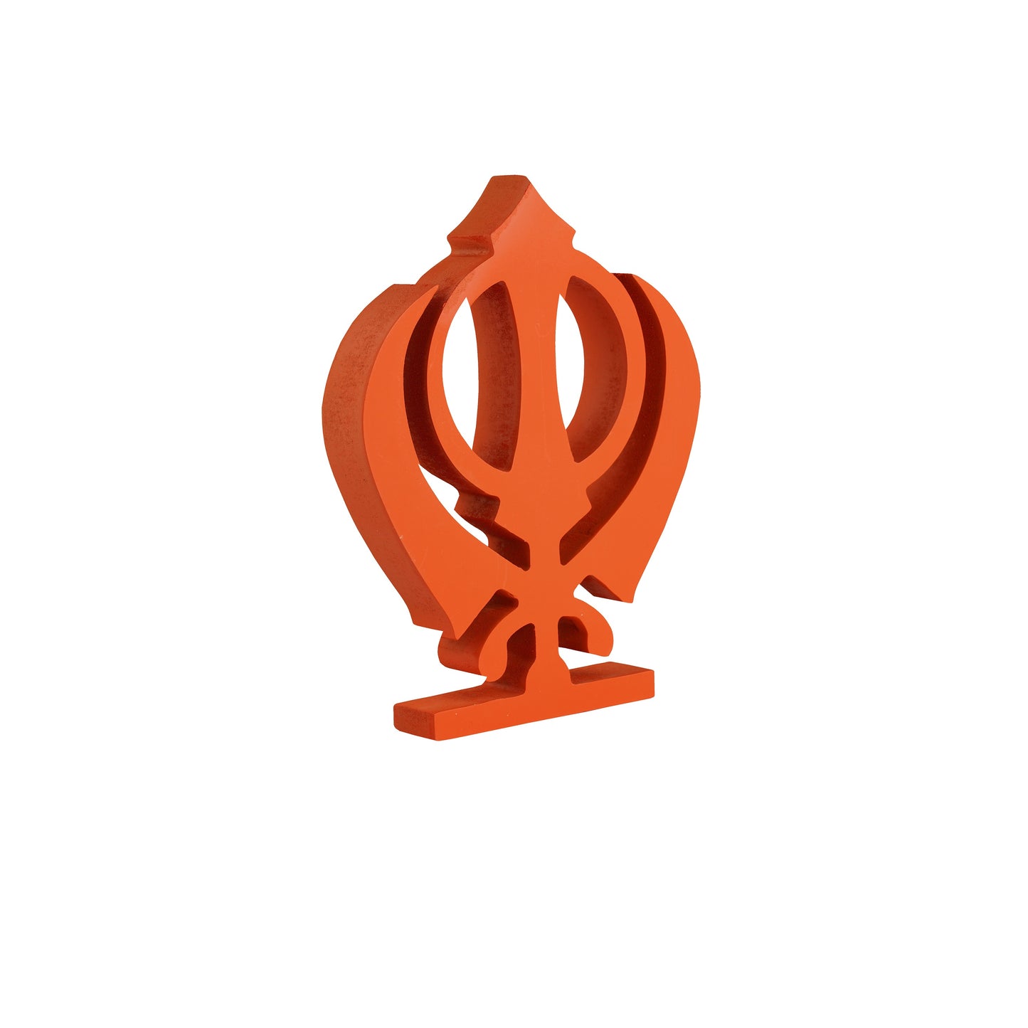 Khanda - Kesri Table Shelf Sikh Temple Decor