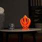 Khanda - Kesri Table Shelf Sikh Temple Decor