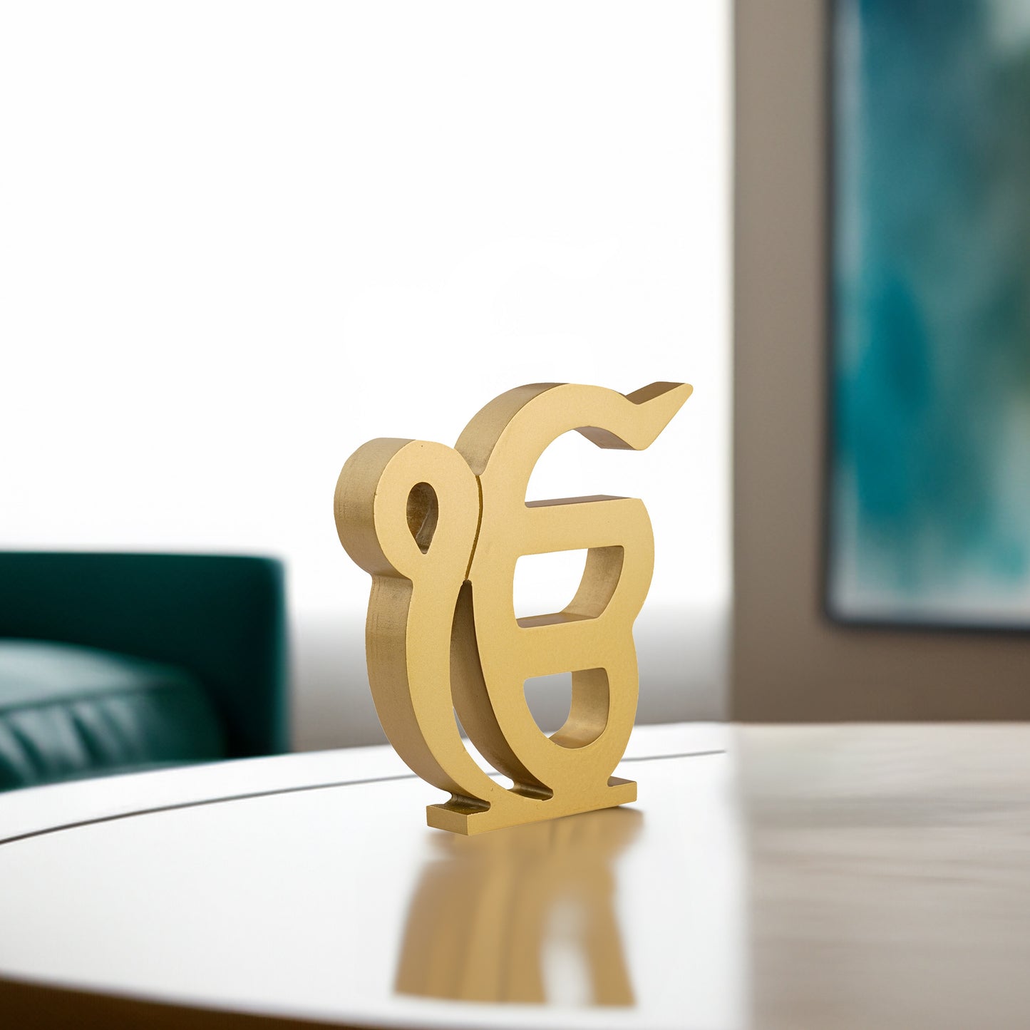 Ek Onkar - Golden Table Shelf Sikh Temple Decor